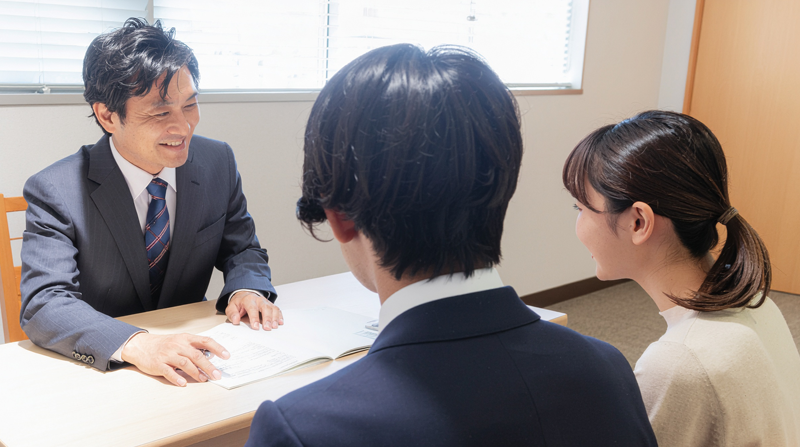 進路指導の様子